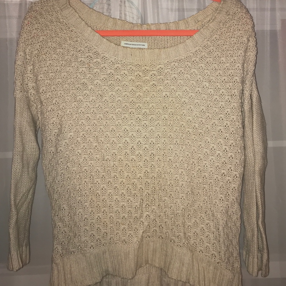 Cable knit sweater